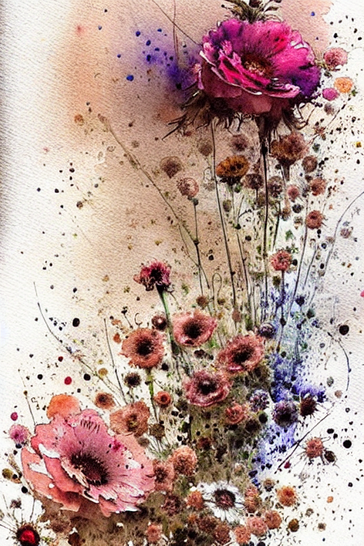 Loose Watercolor Flowers by JeanBaptiste Monge · Creative Fabrica