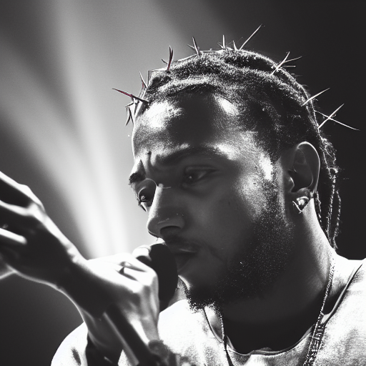 kendrick lamar with crown