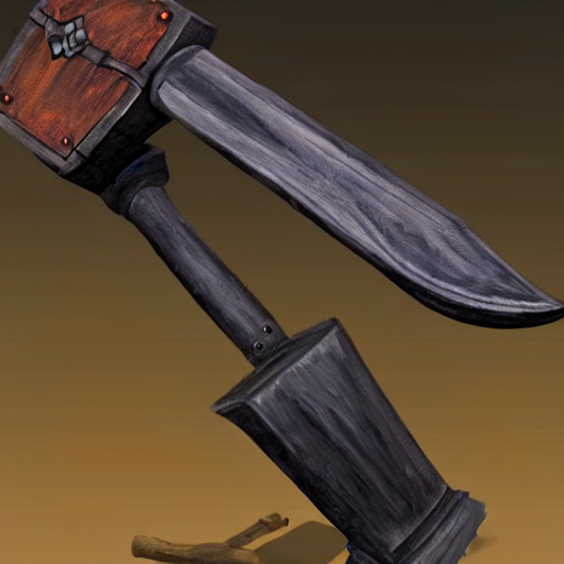 prompthunt a fantasy blacksmith hammer design