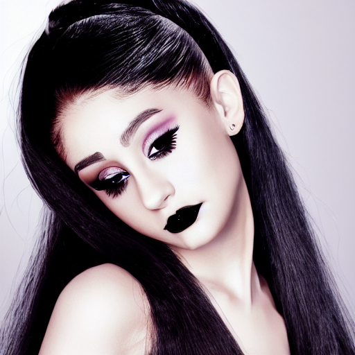 prompthunt: fashionable photo of ariana grande in goth make - up, ultra  realistic, modeling studio, yoga pose, highly detailed, photorealistic, 8  k, by jingna zhang