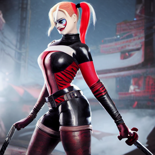 prompthunt: Harley Quinn from Injustice, detailed video game still, promo  picture