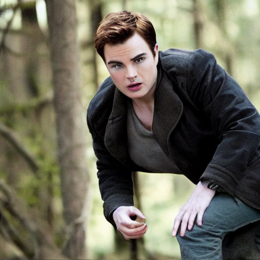 prompthunt: A still of Seth MacFarlane as Carlisle Cullen in Twilight  (2008), gold-colored irises