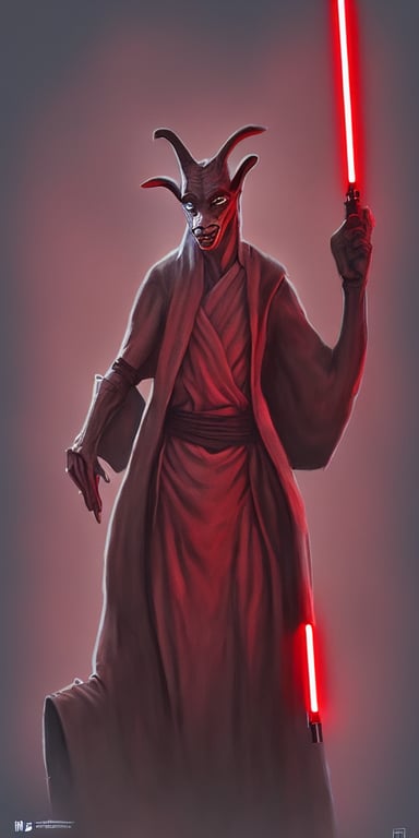 prompthunt: jar jar binks as a sith lord, in the style of artstation, 4 k