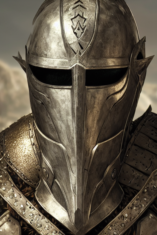 prompthunt knight warrior helmet skyrim mask elder scrolls v nordic