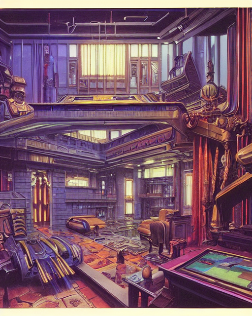 prompthunt: cyberpunk mansion by ralph mcquarrie and frank lloyd frank ...