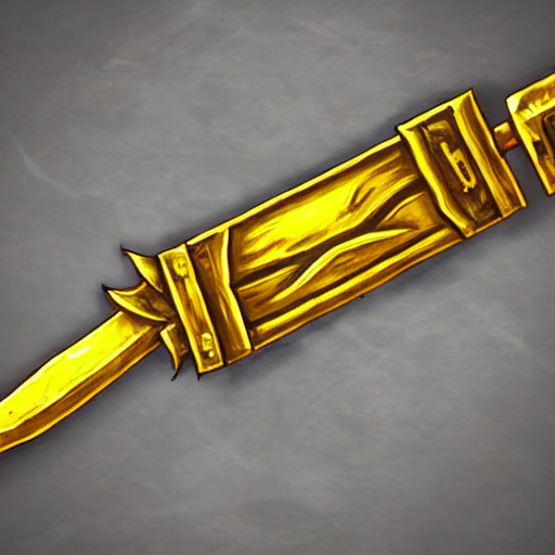 yellow broad sword, giant sword, war blade weapon,, Stable Diffusion