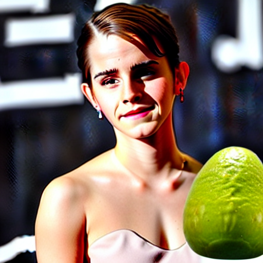 emma watson as an avocado
