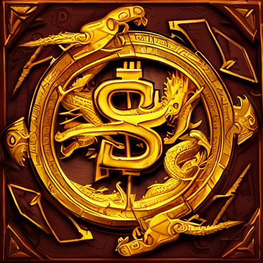 prompthunt: golden dragon, bitcoin symbols, in the style of Greg Rutkowski,  hearthstone artwork