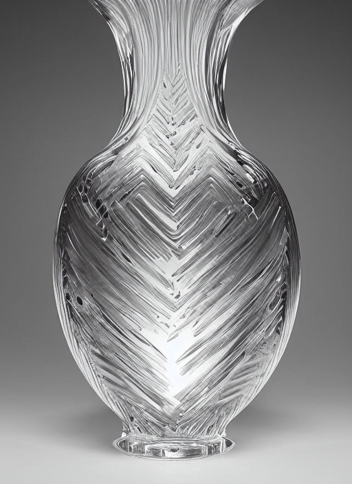 prompthunt: Vase in the Angelina Jolie, designed by Rene Lalique