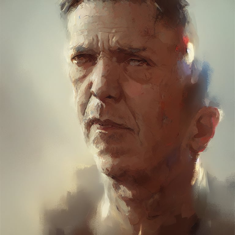 A beautiful character portrait painting by Craig Mullins