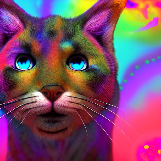 prompthunt: photorealistic floppa cat. hyperdetailed photorealism, 1 0 8  megapixels, amazing depth, high resolution, 3 d shading, 3 d finalrender, 3  d cinematic lighting, glowing rich colors, psychedelic overtones,  artstation concept art.