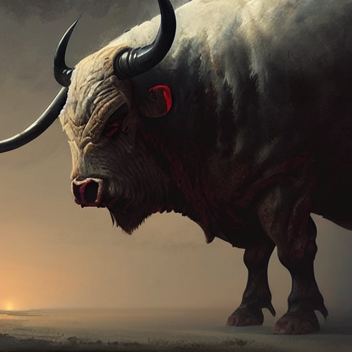 angry bull wallpaper
