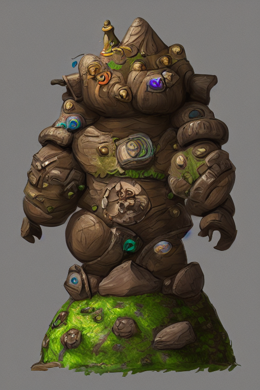 prompthunt: zelda fantasy art giant golem troll wood rock greeble gemstone,  global illumination ray tracing hdr fanart arstation by sung choi and eric  pfeiffer and gabriel garza and casper konefal