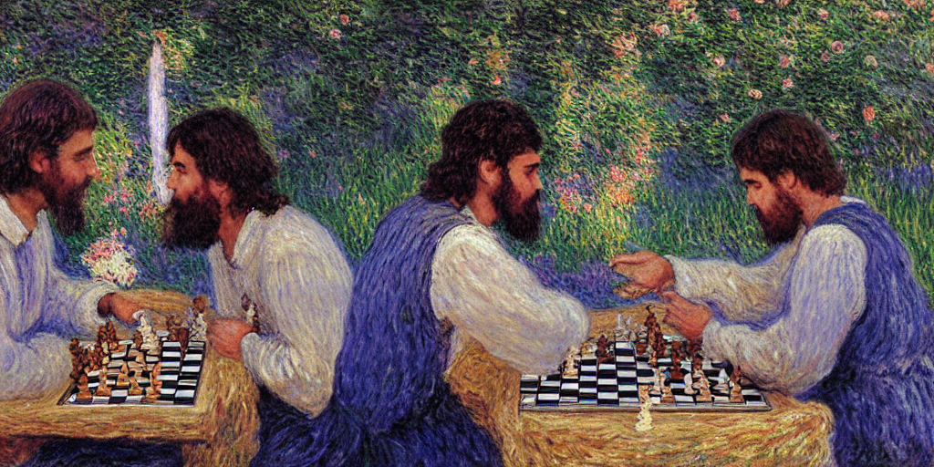 highly detailed painting of magnus carlsen playing, Stable Diffusion