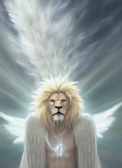 Lion With Angel Wings