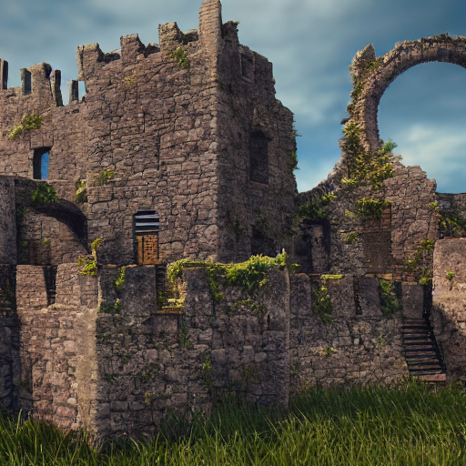prompthunt: Old ruins of a castle, Fantasy apocalypse environment, digital  art, unreal engine 5, 4k