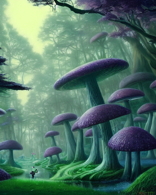 Enchanted Mushroom Wallpaper