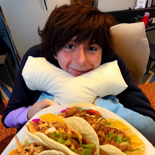 Taco shop body pillow