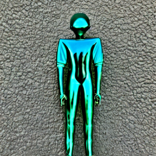 teal green cyan and gold arcturian annunaki liquid metal bismuth andromedan martian telosian alien humanoid person 5 5 mm photography footage slightly glowing, ominous, hyperdetailed, maximalist