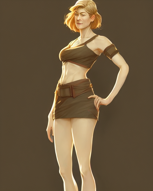 prompthunt: full body character concept art of rosamund pike | | distinct -  fine, key visual, realistic shaded perfect face, fine details by stanley  artgerm lau, wlop, rossdraws, james jean, andrei riabovitchev,