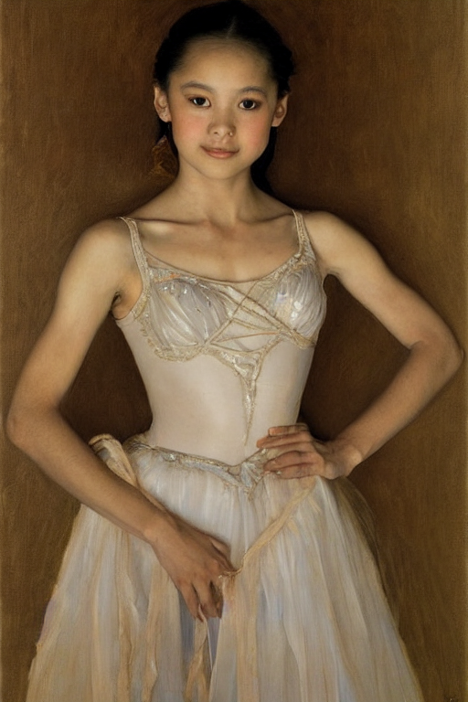 prompthunt: portrait of a gorgeous graceful young filipina prima ballerina,  by donato giancola and berthold woltze.
