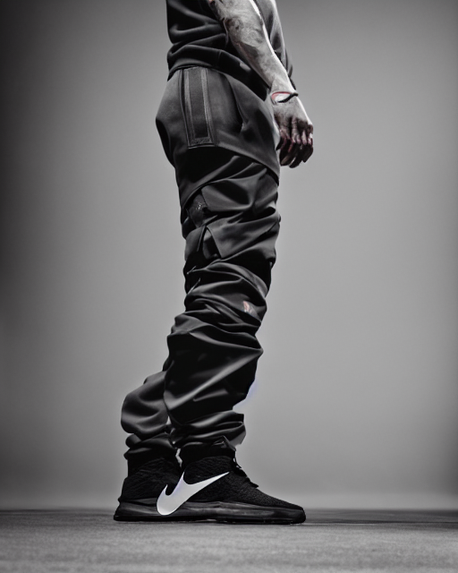 prompthunt: Medium shot of Erolson Hugh wearing Nike ACG+Acronym P31-DS  Pants in the style of greg rutkowski