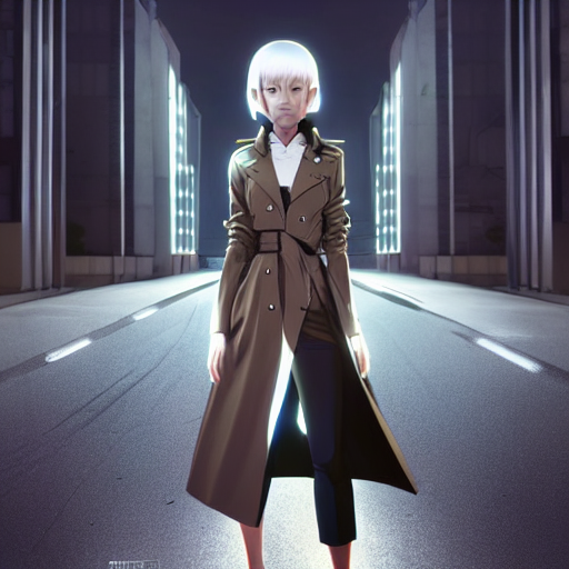 anime girl coat