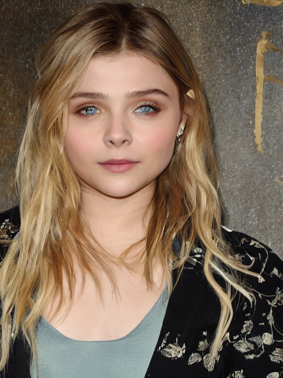 prompthunt: hyperdetailed close shot of chloe grace moretz, fashion, venus,  with ripped crop t - shirt, fine - face, pretty face