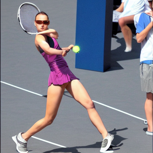 prompthunt: natalie portman as thor playing tennis, marble sculpture