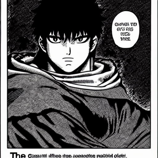 prompthunt: Berserk :: Guts ,by Paru Itagaki :: Manga panel,