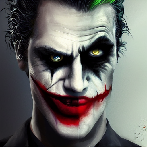Dark Knight Joker Face Paint