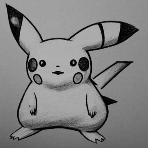 How to draw PIKACHU step by step, EASY 