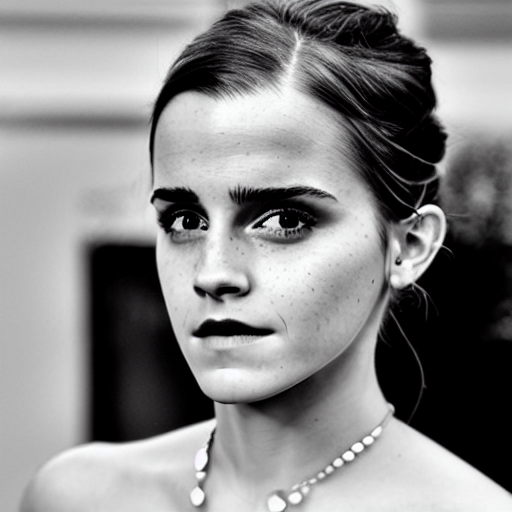 emma watson with 4 eyes, 4 ears, 2 mouths