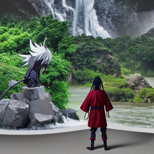 Madara And Hashirama Statue
