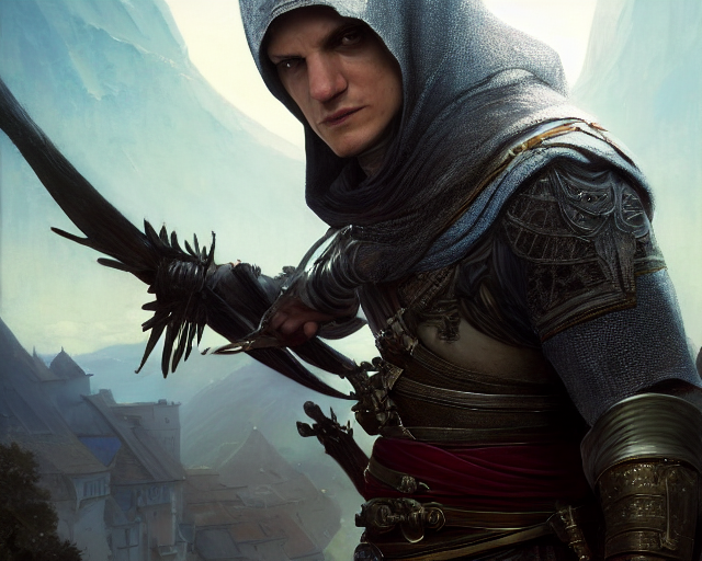 prompthunt: highly detailed portrait of wentworth miller as altair, in ...