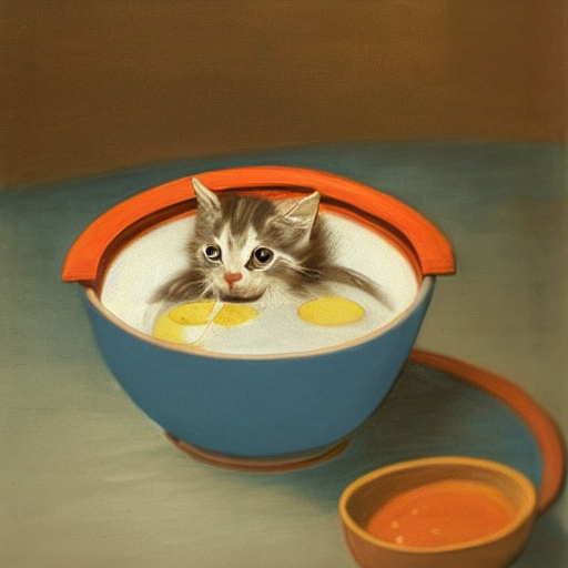 prompthunt a boat inside of a bowl of soup being sailed by a