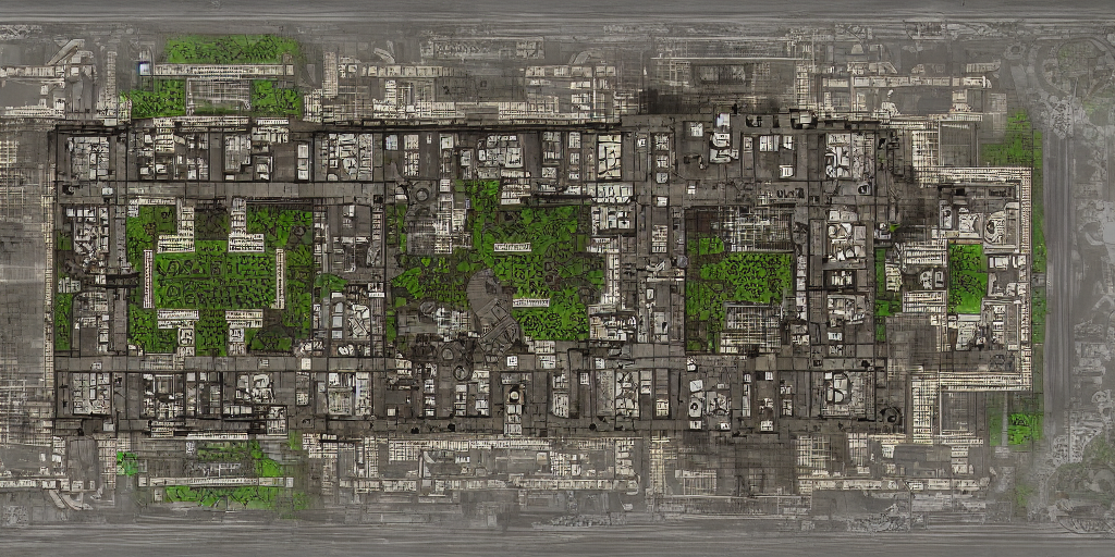 architectural floor plan gears of war map meets, Stable Diffusion