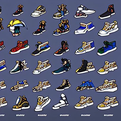 prompthunt: fantasy jrpg sneaker design designed by capcom megaman, chrono  trigger guilty gear sneaker styles, aztec mayan street fashion native punk  sneaker design, focus on megaman hip hop sneaker design with subtle