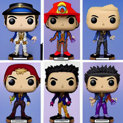 prompthunt: jojos bizarre adventure, funko pop