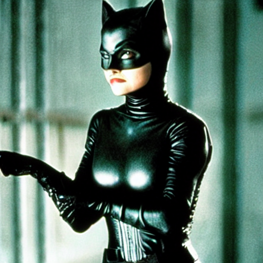 prompthunt: “a still of Christina Ricci as Catwoman in Batman Returns”