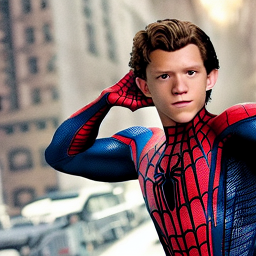 prompthunt: tom holland in spiderman 2002