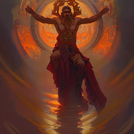 prompthunt: Slavic god, fire, detailed illustration, hd, 4k, digital ...