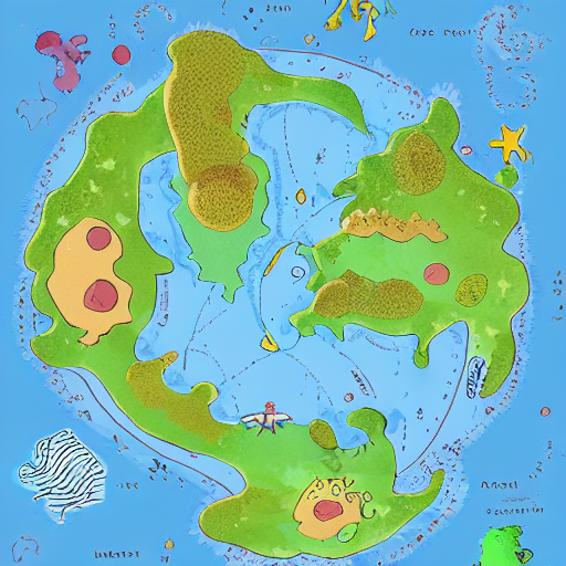prompthunt: a cartography of squishy monster continents