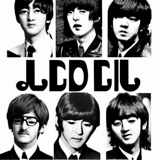 prompthunt: The Beatles as Kpop idols. K-Pop idol John Lennon. K-Pop idol  Paul McCartney. K-Pop idol George Harrison. K-Pop idol Ringo Starr.