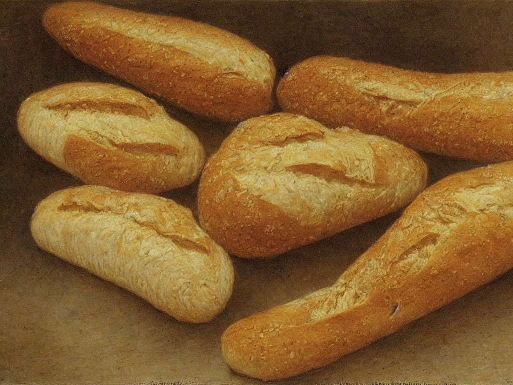 prompthunt: bread baguette rotten and moldy. painting by henri fantin -  latour