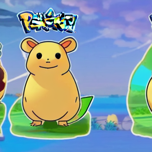 prompthunt: a new capybara type pokemon, in the style of pokemon sun and  moon, gameplay footage