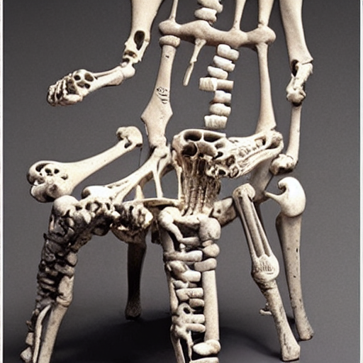 prompthunt: Sans Undertale made out of bones