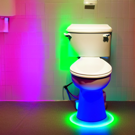 prompthunt: A RGB gaming toilet made by Razer