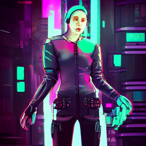 Cyberpunk Girl Neon Colors Mobile Wallpaper 3 by gam3sd3an on DeviantArt