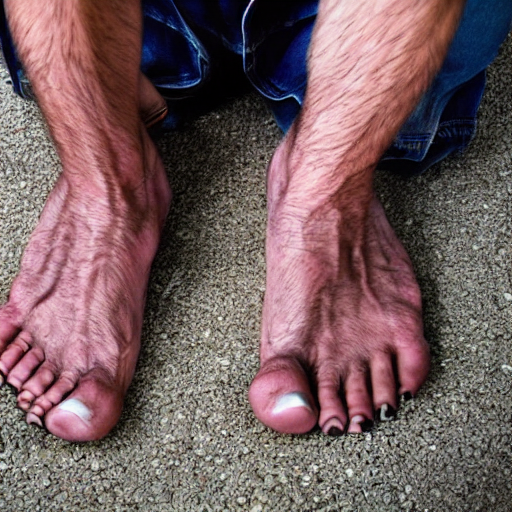 prompthunt-feet-for-hands-extreme-long-shot-of-human-with-feet-for